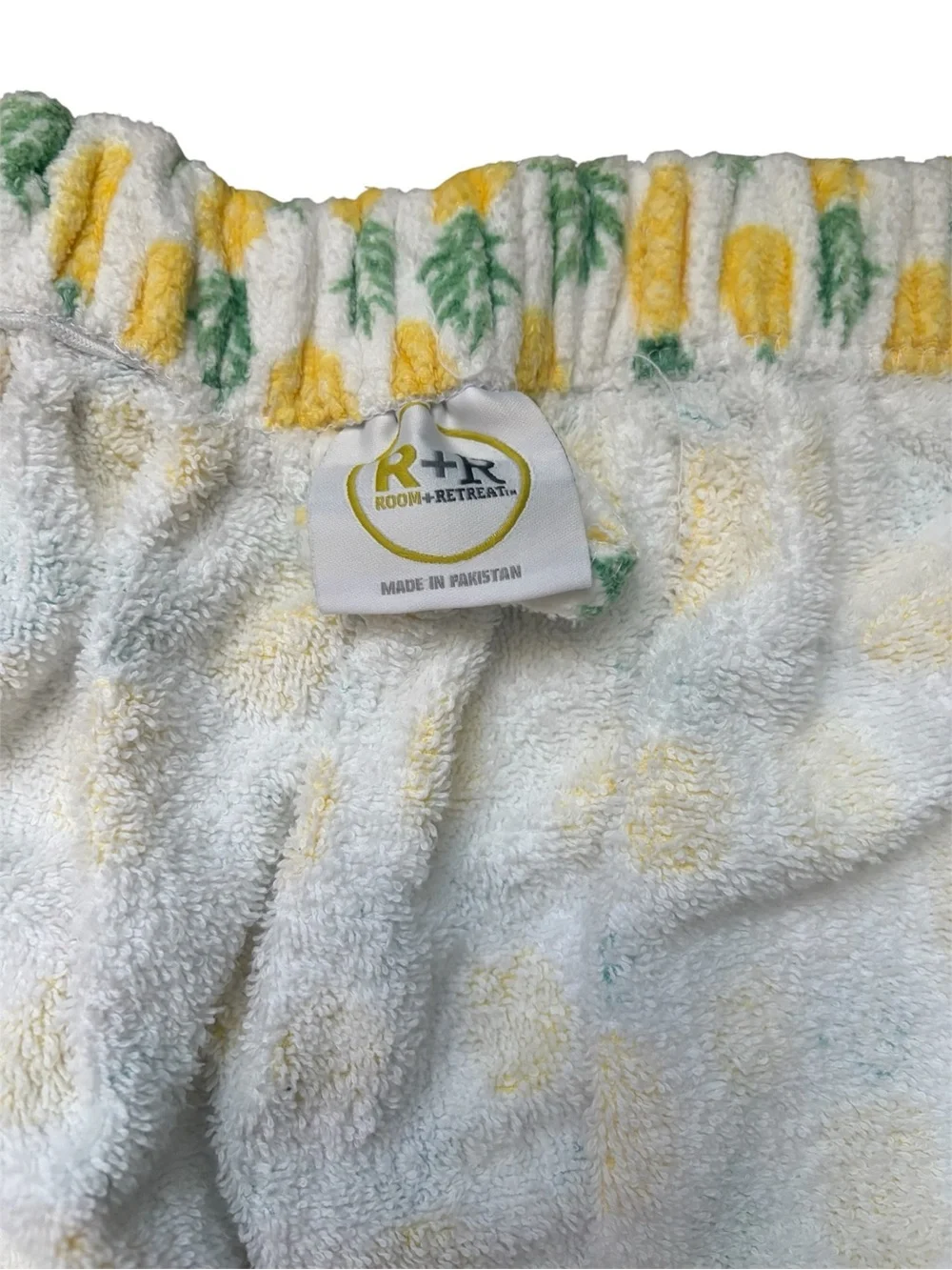 Room + Retreat Pineapple Cotton Wrap Bath Towel – One Size